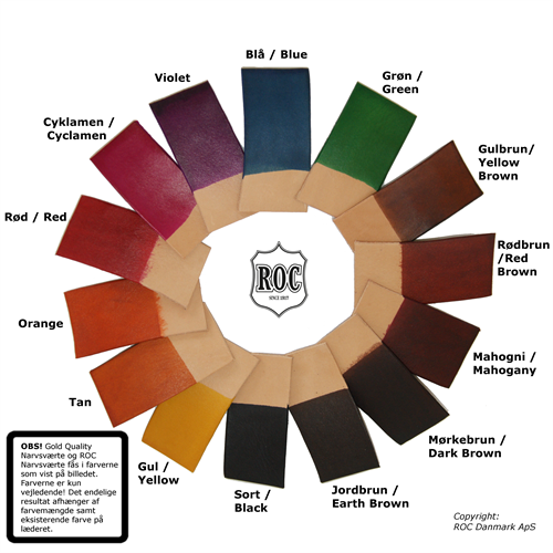 ROC Narvsværte Farvehjul / ROC Leather Dye Colorwheel